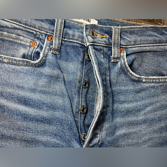 REDONE Originals 90s Ultra High Rise Skinny in Broken Through Size 27 - Picture 5 of 12